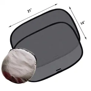 Easy to Install Car Sunshade Protector Blocks over 98% of harmful UV Rays Car Window Sun Shades for Side and Rear Window