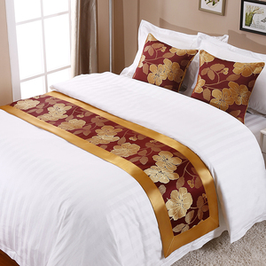 Chemin de lit personnalisé avec impression de motifs pour hôtel, taille <span class=keywords><strong>Queen</strong></span> et <span class=keywords><strong>King</strong></span> - Product Image 2