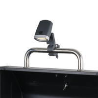 Lampe de barbecue rechargeable et orientable à 360° pour extérieur, étanche IP65, 4000K, lithium-ion, 3 niveaux de luminosité, USB-C