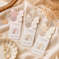 Cartes de présentation de bijoux YINWO personnalisées, découpées sur mesure avec logo, pour colliers et boucles d'oreilles, vente en gros, OEM, personnalisables, directement de l'usine