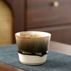 Hot Selling Kiln Made Brushed Glaze Tea Tasting Mug Ceramic Kung Fu Tea <b>Cups</b> Retro Porcelain <b>Espresso</b> Coffee Mugs - Product Image 4