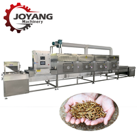Séchoir industriel personnalisé entièrement automatique à micro-ondes continu pour vers de farine, insectes, larves de BSF et larves de mouches