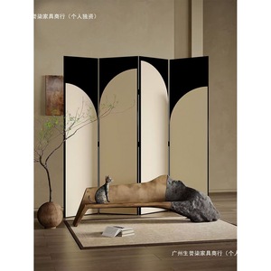 Folding <b>Screen</b> Room Divider Cream Color Foldable <b>Partition</b> For Living Room Tea Room Office Study Decorative Privacy <b>Screen</b> - Product Image 1