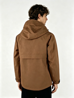 Veste coupe-vent pour homme, style minimaliste, mode urbaine, coupe décontractée, vêtements personnalisables, toutes saisons, uni