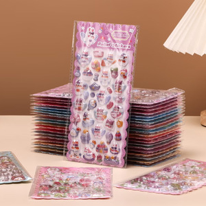 Pegatinas de Gelatina <span class=keywords><strong>3D</strong></span> con Relieve, Lindas, al por Mayor, Cinta Adhesiva de Doble Cara, Dibujos Animados para Niños, Burbujas, Manualidades, Fundas para Teléfonos, Pegatinas de Papel - Product Image 4