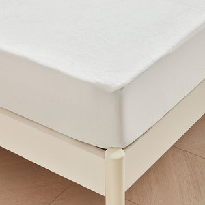 Knitting Fabric Queen <strong>King</strong> <strong>Size</strong> Deep Pocket Coral Fleece Anti Dust Mite Water Proof Mattress <strong>Protector</strong> - Product Image 4