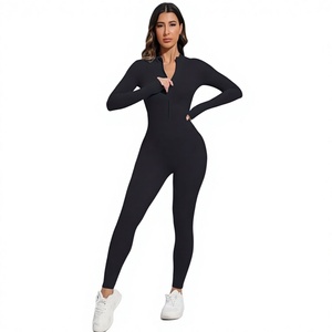 Monos sin mangas con cuello en V para mujer, de una pieza, lisos, informales, ajustados, para playa, estilo bodycon - Product Image 3