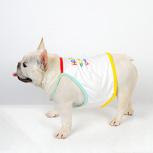 Débardeur sans manches pour chien, style mode arc-en-ciel, vêtements d'été pour bouledogue français - Product Image 2