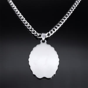 Runa personalizada Islam musulmán árabe caligrafía Pvd 316 colgantes de acero inoxidable joyería de moda collares para Mujeres Hombres al por mayor - Product Image 4