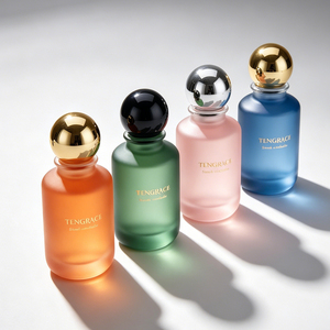 Etiqueta Personalizada, Botella de Perfume de Vidrio Cosmética Negra de Lujo de 30 <span class=keywords><strong>ml</strong></span>, <span class=keywords><strong>50</strong></span> <span class=keywords><strong>ml</strong></span>, 100 <span class=keywords><strong>ml</strong></span>, Vacía, para Pintura, con Tapa y Caja de Empaque - Product Image 6