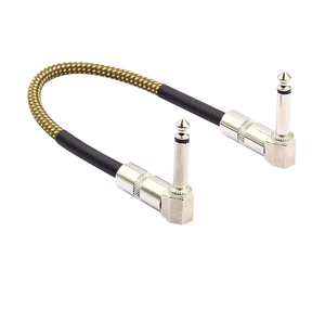Gran oferta, nuevo diseño, instrumento, efector 6,35, dispositivo de alimentación de <span class=keywords><strong>guitarra</strong></span> eléctrica, Cable trenzado, 6 colores en 15cm - Product Image 4