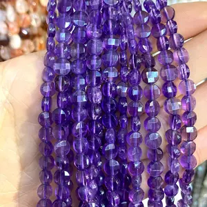 Natural Stone beads Ágatas Ametista Labradorita Blue Tiger Eye Rodada Loose Beads Para Fazer Jóias DIY Pulseiras Colar 15''