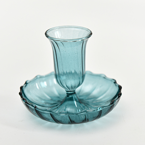 High Borosilicate Colored Tapered Glass Candlestick European <strong>Vintage</strong> Home Hotel Decoration <strong>Candle</strong> <strong>Holder</strong> - Product Image 5