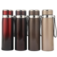 Bouteille isotherme en acier inoxydable en gros, grande capacité, portable, à double paroi, isolée sous vide, anti-fuite, sans BPA, pour le sport