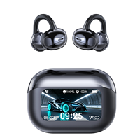 Écouteurs TWS BT V5.3 à clip d'oreille, Type-C, étanches IPX4, pour le sport, compatibles Android et iOS, mini, portables, son HiFi, sans fil