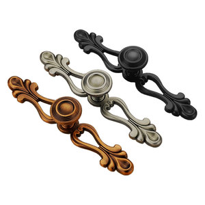 Chinese Style Antique Bronze Cabinet Handle 6143 Zinc Alloy Bar Shape Furniture Hardware Drawer Wardrobe Door Pull - Product Image 2