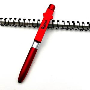 <b>4</b>-in-1 Multi-fuctional Promotional Custom Logo Gift Ballpoint <b>Pen</b> With Led Light Phone Stand and Stylus-customized Light up <b>Pen</b> - Product Image 4