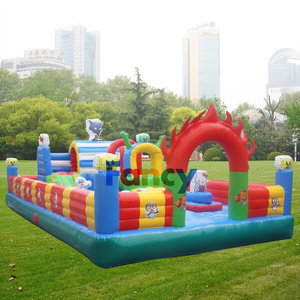 Comentario favorable Parque de atracciones para niños/saltar y tobogán Castillo hinchable/ciudad divertida inflable para niños - Product Image 6