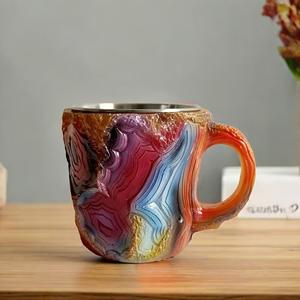 Tazas de café de cristal mineral de imitación, estilo explosión transfronteriza, de resina, para regalo - Product Image 2