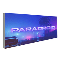 Boîte à lumière publicitaire personnalisée en forme de rectangle ultra-mince Panneau d'affichage de porte à carte à film souple de type mural avec fonction sans cadre