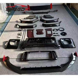 Para <span class=keywords><strong>Mercedes</strong></span> Benz W464 <span class=keywords><strong>G63</strong></span> G500 actualización G900 estilo <span class=keywords><strong>Brabus</strong></span> Kit de carrocería de carbono labio delantero difusor trasero rejilla guardabarros Flare Spoiler - Product Image 4