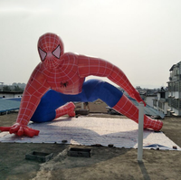 Modèle gonflable de Spiderman de dessin animé gonflable d'homme d'araignée géant promotionnel commercial extérieur pour la publicité