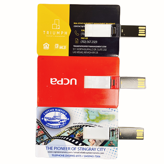 Customized Business Card USB Flash Drive 16GB 512MB 1GB 2GB 4GB 8GB Credit Card Pen Drive with Full Colorful Printing