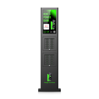 Kabinet Penyewaan Power Bank Tahan Air 24 Slot untuk Luar Ruangan, Stasiun Pengisian Daya Cepat untuk Pusat Perbelanjaan, Bandara, Hotel