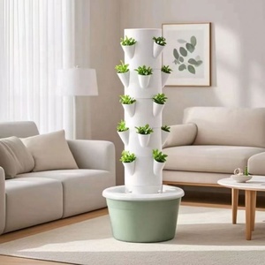 <span class=keywords><strong>Meilleur</strong></span> prix Sunplus Nouveau <span class=keywords><strong>système</strong></span> de culture hydroponique <span class=keywords><strong>aéroponique</strong></span> vertical en plein air Tour de culture de jardin pour légumes et fruits - Product Image 4