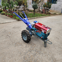 Motoculteur diesel 10HP 15HP 22HP 2RM avec charrue et cultivateur rotatif pour l'agriculture