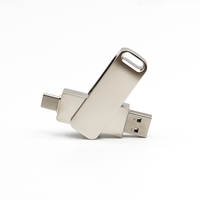 Clé USB double entrée 1 To 512 Go, grande capacité, haute vitesse USB 3.0 pour sauvegarde de données, logo personnalisé OEM