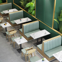 Meubles de salle à manger de style café moderne de luxe, tables et chaises en bois pour restauration rapide, ensembles de sièges pour cafés et restaurants