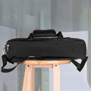 Étui de transport pour flûte en nylon noir, robuste, durable et élégant, avec poignée et bandoulière - Product Image 3