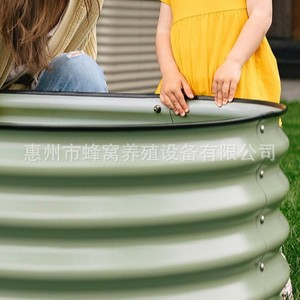 Jardinière en métal pour légumes et fleurs, idéale pour les jardins de cour et le jardinage urbain – Pot élégant - Product Image 3