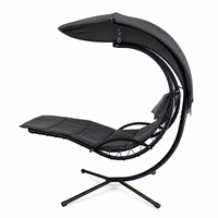 Fauteuil suspendu robuste en fer forgé avec auvent pour extérieur