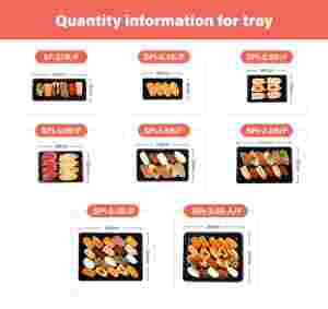 Plateau à sushi en plastique PS en deux pièces jetables Offre Spéciale 10 oz pour l'emballage à emporter des aliments - Product Image 4