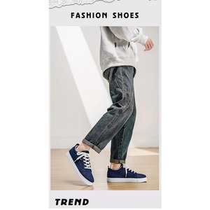 Scarpe da uomo in tela stile coreano alla moda, nuove collezioni primavera 2026, sportive casual con chiusura anteriore a lacci - Product Image 6