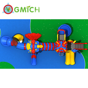 JMQ-001021A Hiện Đại Sân Chơi Ngoài Trời Thiết Bị Nhựa Trượt Modular Phòng Tập Thể Dục & Playhouse Vui Vẻ Trò Chơi & Đồ Chơi Cho Trẻ Em Để Chơi Tập Thể Dục - Product Image 6