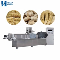 Ligne artificielle de production de viande de soja extrudeuse texturée de protéines végétales faisant la machine
