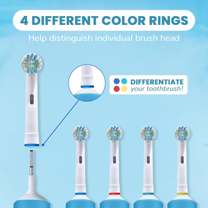 Têtes de brosse à dents électriques à poils doux, têtes de rechange pour un meilleur nettoyage et des soins dentaires sains - Product Image 6