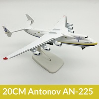 Avion de transport Antonov 225 AN225, modèle en alliage de zinc moulé sous pression de 20 cm, forme personnalisée, capacité de transport maximale, atterrissage