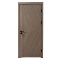Pintu Kamar Tunggal Desain Modern Berkualitas Tinggi dengan Bukaan Samping dan Permukaan Finishing untuk Penggunaan di Kamar Tidur Apartemen Hotel.