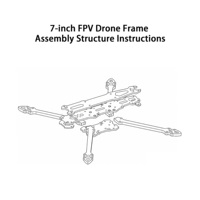 Châssis de drone de course FPV T300 7 pouces en fibre de carbone Mark V2, bras de 7 mm, tissage sergé 3K, durable, léger, kit freestyle, prêt pour la vidéo HD