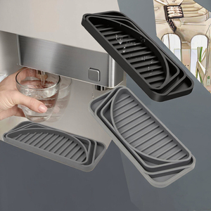 Reusable <b>Silicone</b> Modern Refrigerator Water Drip Tray for Fridge Water Dispenser Absorbent <b>Mat</b> <b>Drain</b> <b>Mat</b> - Product Image 3