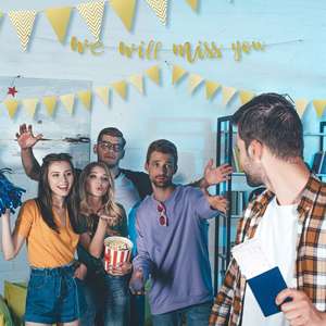 نحن سوف نفتقدكم راية الذهب بريق راية راية مثلثة الشكل راية التقاعد وداع الذهاب بعيدا مكتب حزب العمل - Product Image 6