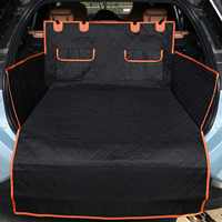 Housse de siège de voiture pour chien antidérapante et imperméable avec poche et fond rigide pour SUV, berline, camion, coffre