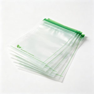 Transparent Self Seal <b>Plastic</b> Bags Heat Seal Food Packaging Pouches Recyclable Custom Printed for Bakery and <b>Kitchen</b> - Product Image 1