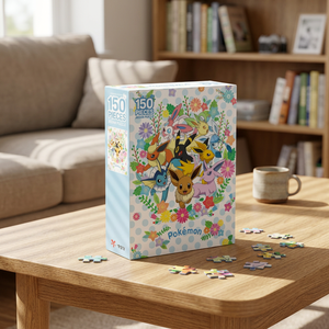 Puzzle en papier 150 pièces Eevee Friends, dessin animé coréen pour enfants, cadeau éducatif, jouet pour enfants, vente en gros - Product Image 3