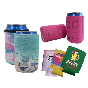 Personalized Slim Sublimation Can Cooler For Drink Beer Wine Cooler Bag Customized Custom Beer Can Cooler