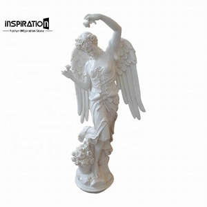 Sculpture de femme en grès FRP pour piscine d'hôtel, sculpture classique en pierre préfabriquée, sculpture de jardin en faux grès - Product Image 1